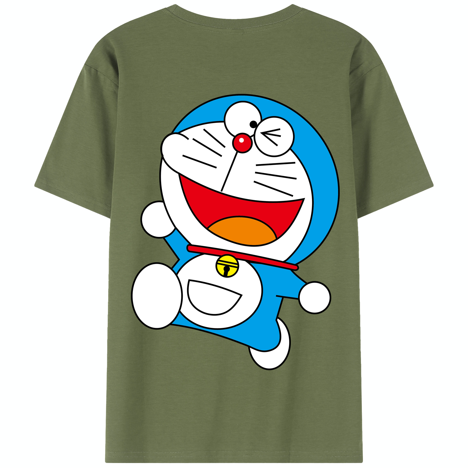 （画像用） ドラえもん Doraemon 綿100％半袖Tシャツ（背面プリント）